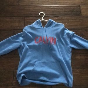 baby blue Calvin Klein hoodie
